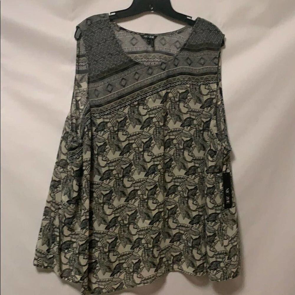 NWT NIC‎ + ZOE MIRRORED MONKEY TANK SIZE 3X,2X